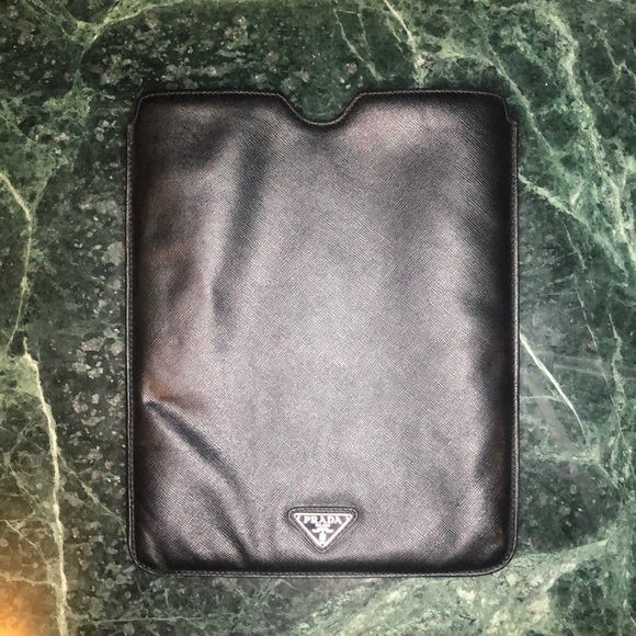 Prada | Accessories | Prada Black Ipad Case | Poshmark